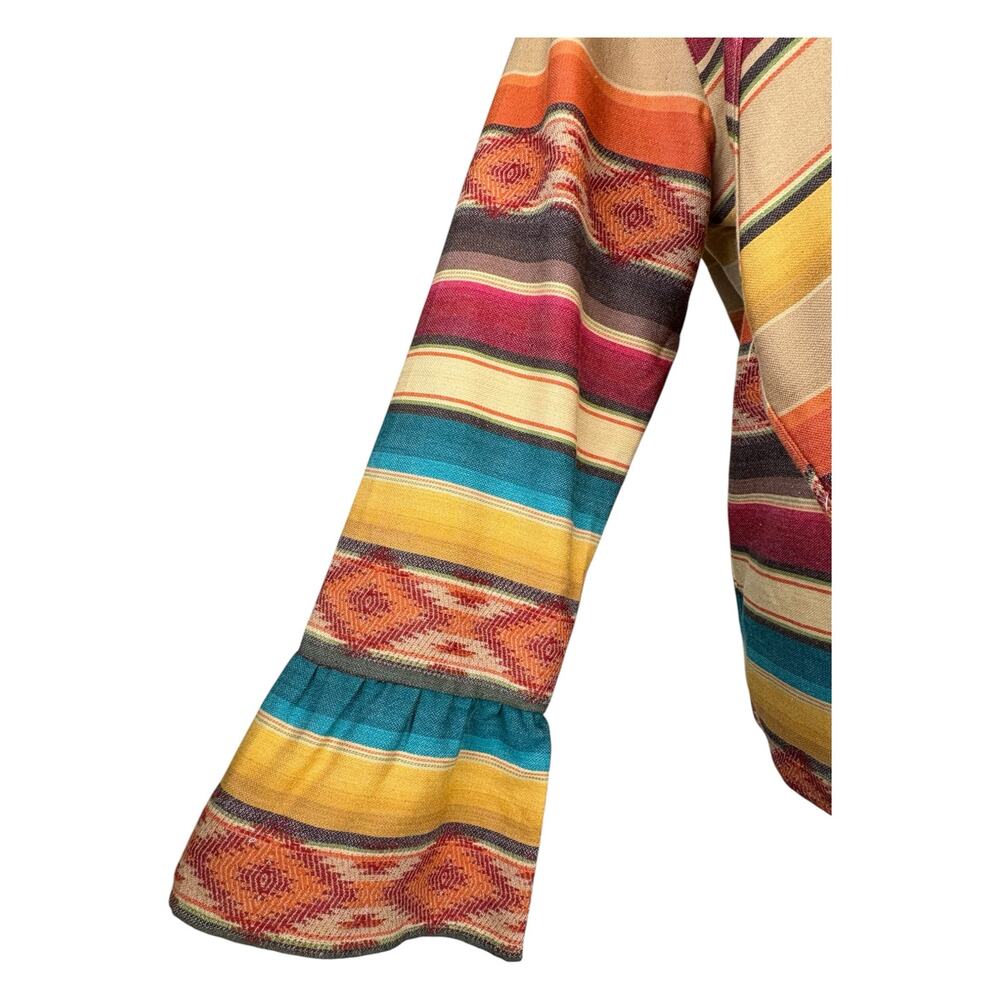 Tasha Polizzi Collection Chico Cardigan Jacket Women's Large Cotton Southwestern - Picture 4 of 9